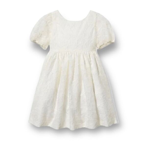 Janie and Jack Special Occasions White Floral Dress Size 6 - Picture 1 of 7